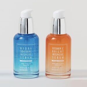 Orjena 2pc Serum Set Hydra Soothing + Vitamin C Brightening K-Beauty 1.7oz NIB